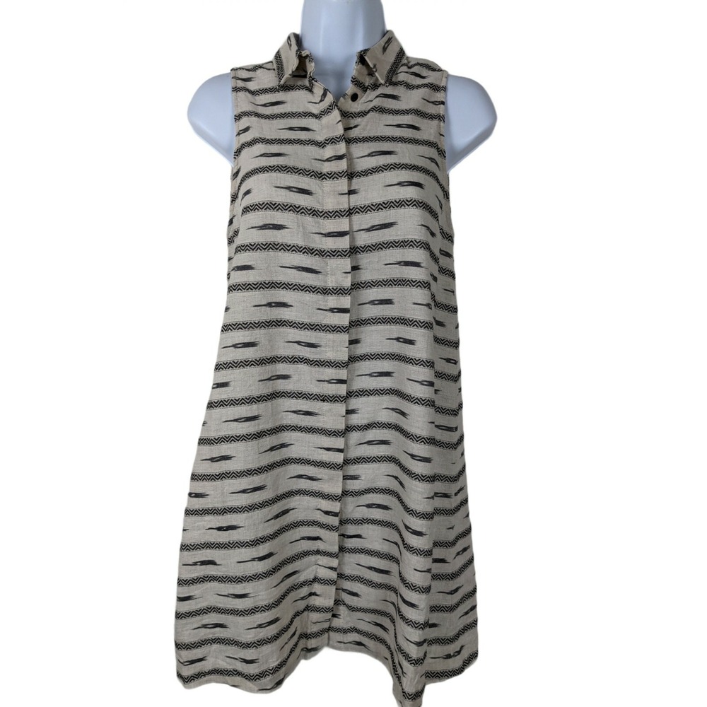 Alice olivia ISABELLE Size XS Women's button up Linen cotton blend Shirt DRESS